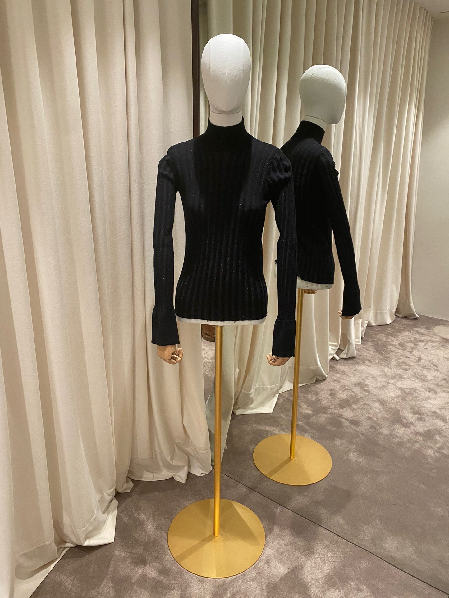 Roberto Collina Jersey lurex negro - The Class Room