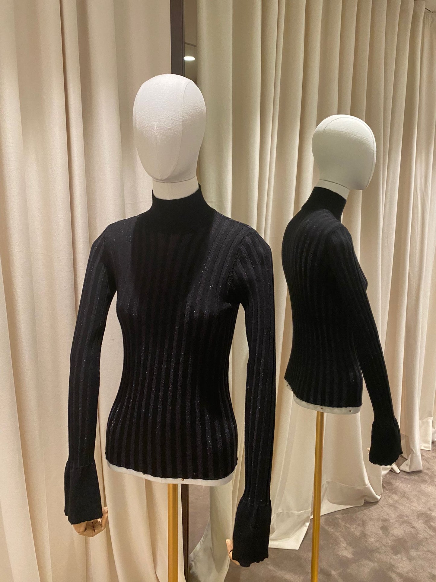 Roberto Collina Jersey lurex negro - The Class Room