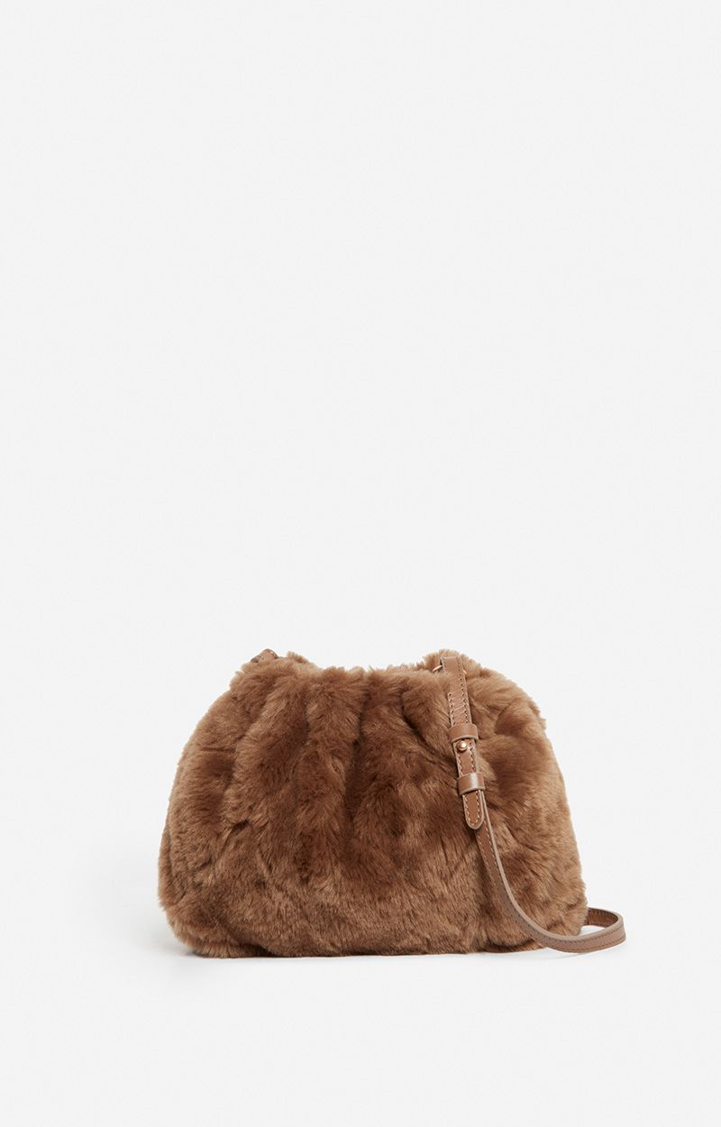 Vanessa Bruno Bolso Faux fur nano moon pouch - The Class Room
