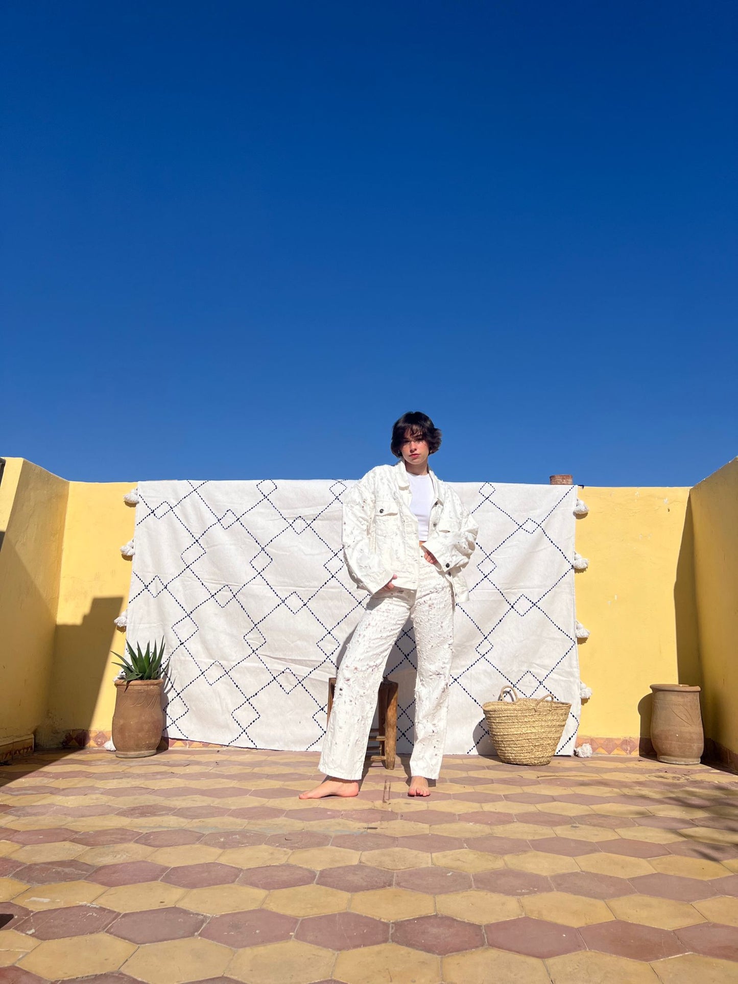 Andesites Jeans Le marais off white - The Class Room