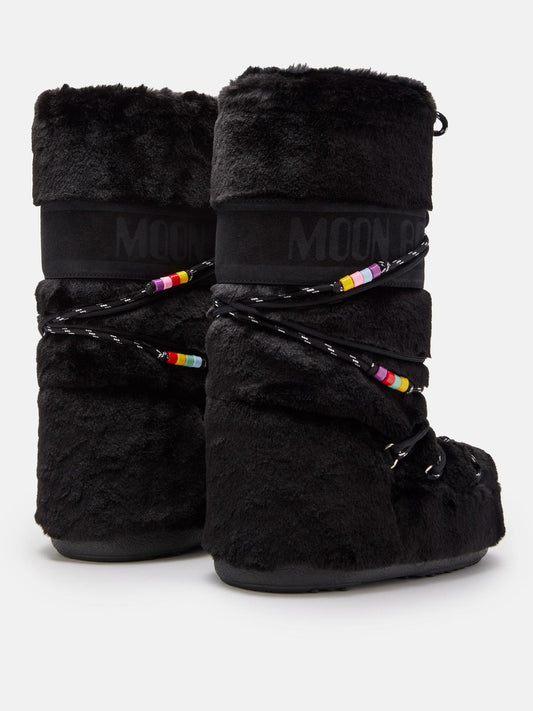 Moon Boot Botas Icon Faux fur beads