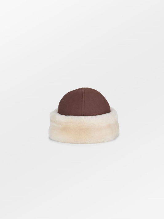 Beck Söndergaard Gorro Dora shearling Hot fudge brown