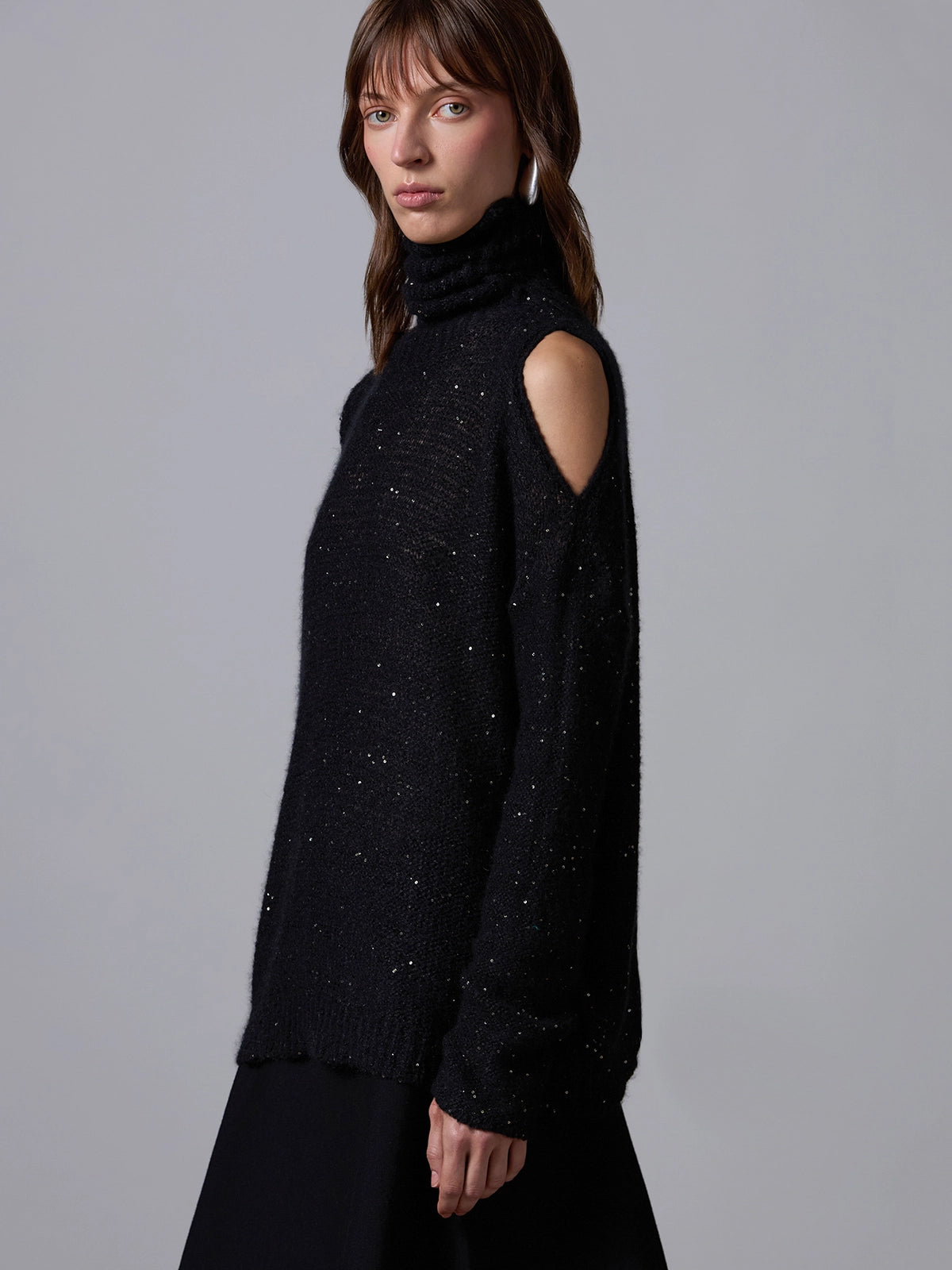 Roberto Collina Jersey Dolcevita Cut Out