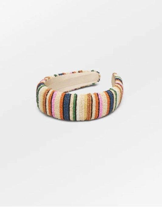 Beck Sondergaard Diadema Stripes Wide Beaded Hairbrace