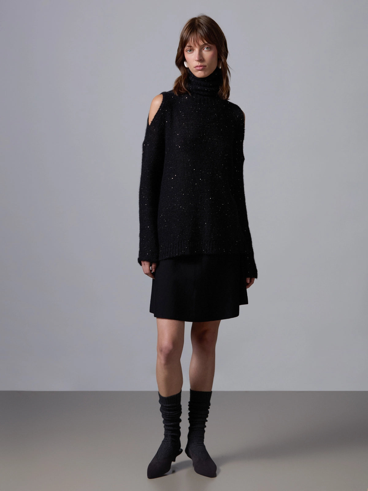 Roberto Collina Jersey Dolcevita Cut Out