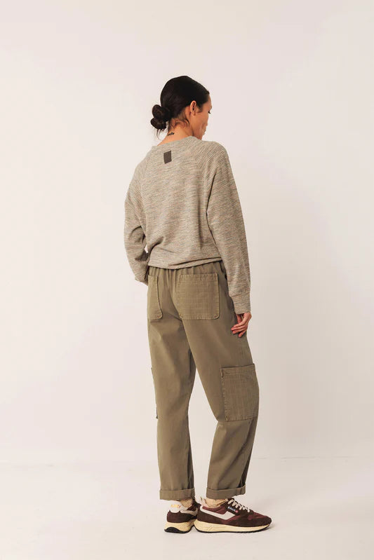 Indi&Cold Pantalón pespuntes a cuadro