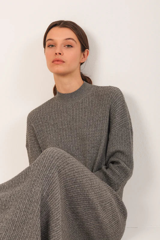 Indi&Cold Vestido Largo gris