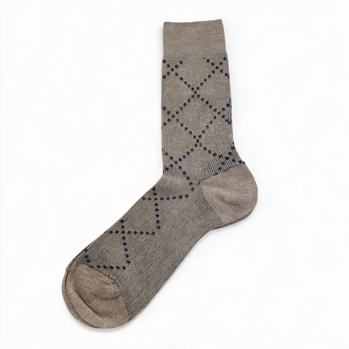 Alto Milano Calcetines Check Sahara