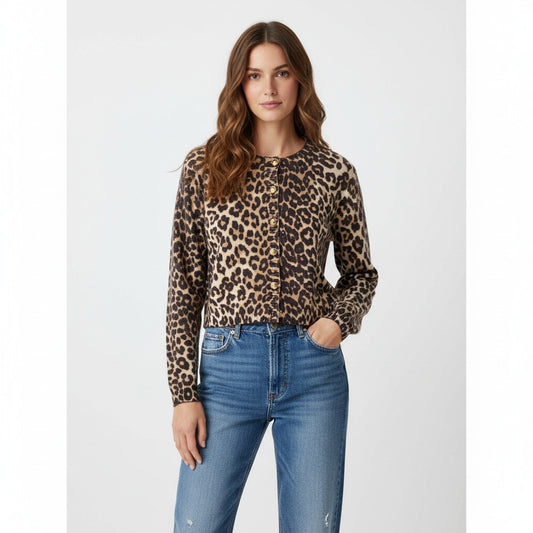 Seventy Cárdigan leopardo