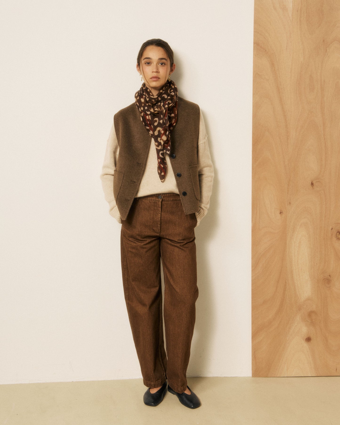 Hartford Foulard Leopardo square