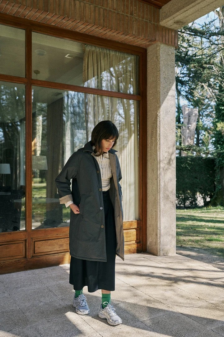 Indi&Cold Gabardina acolchada reversible