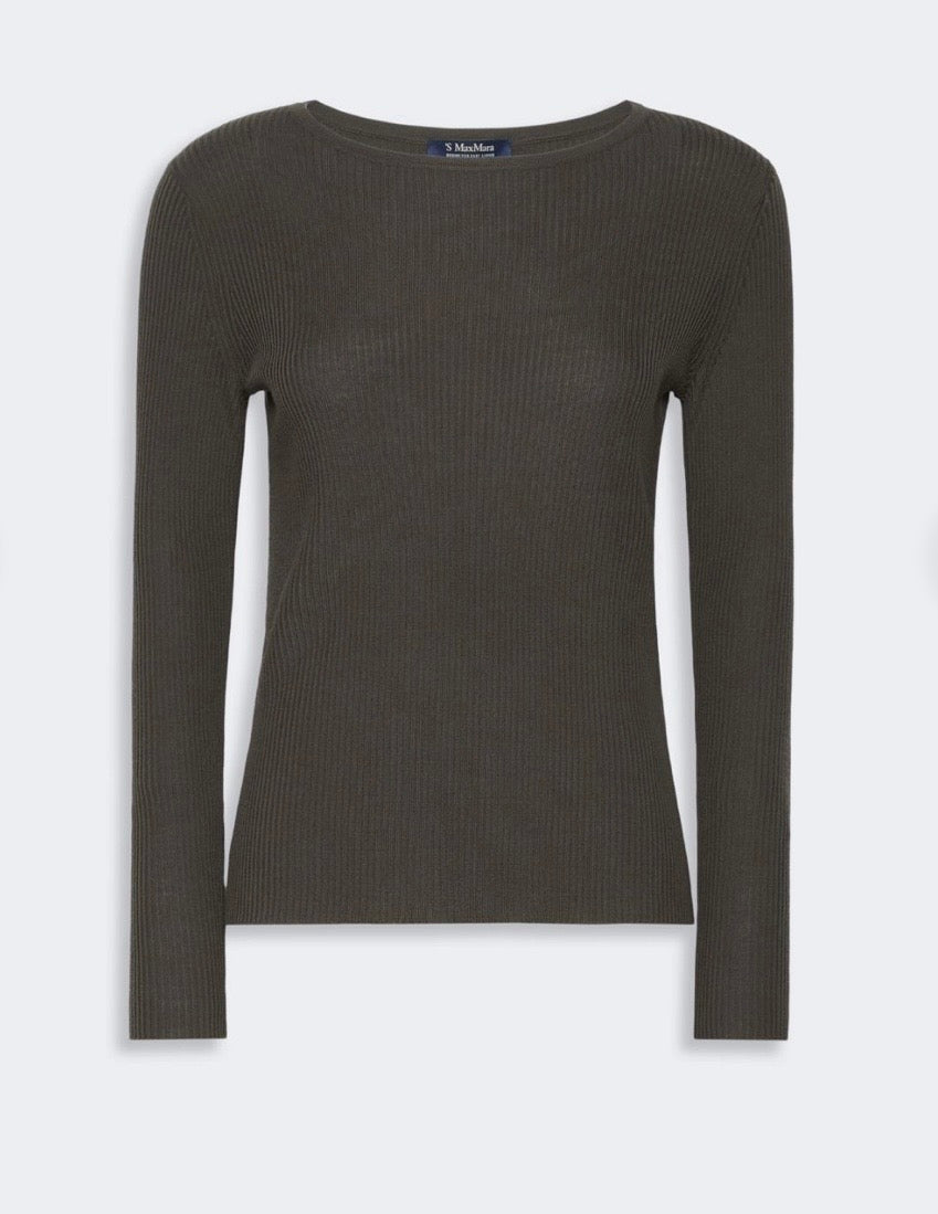 ‘S Max Mara Jersey SMMDISEGNO kaki