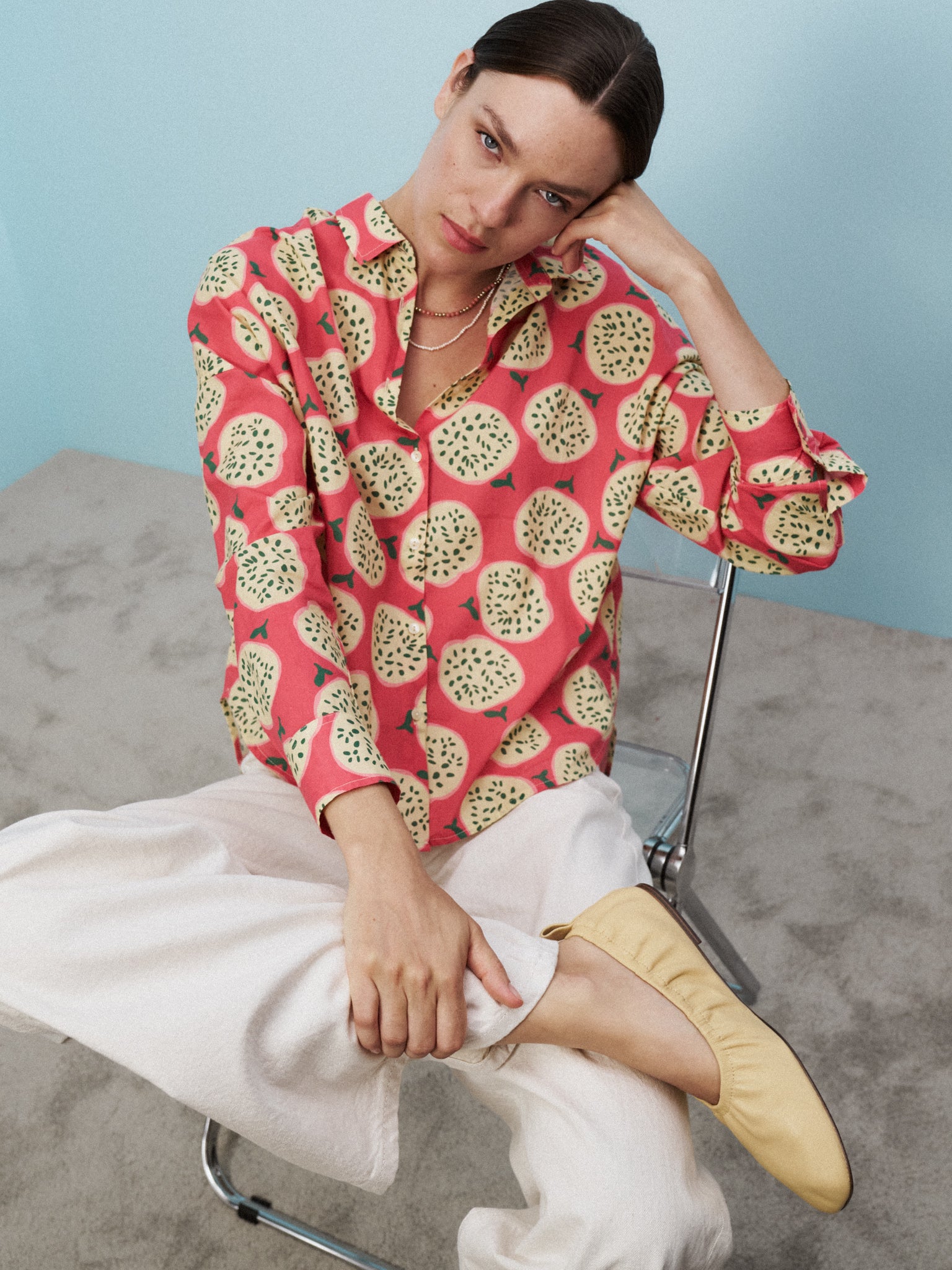 0039 Italy Blusa Lucy tropical - The Class Room