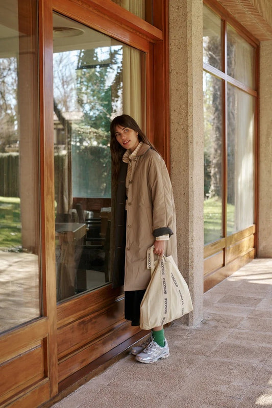 Indi&Cold Gabardina acolchada reversible