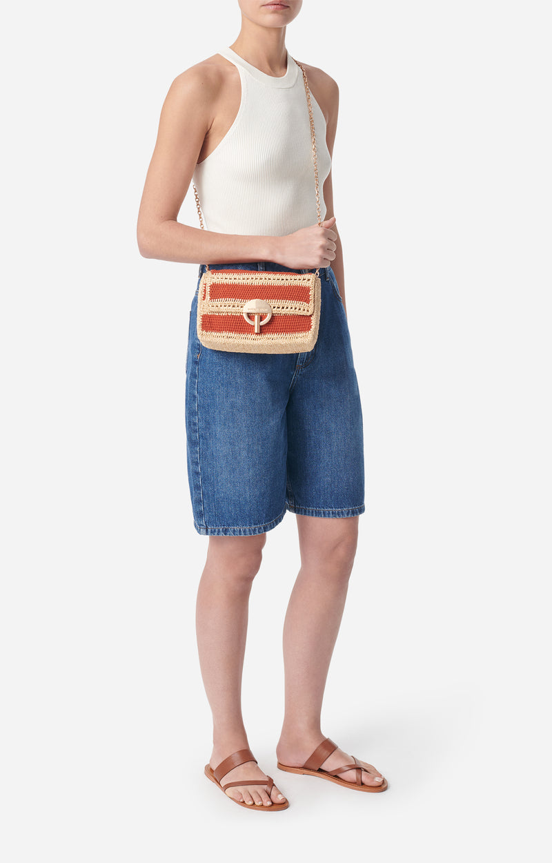 Vanessa Bruno Bolso Moon Moyen brique