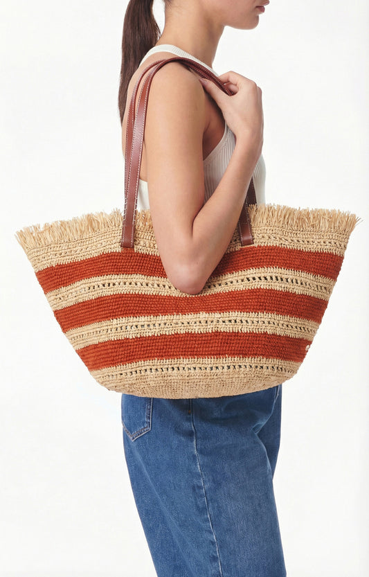Vanessa Bruno Bolso Panier raffia - The Class Room