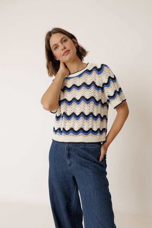Indi&Cold Jersey crochet zig zag