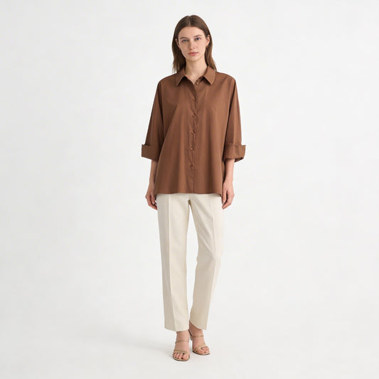 A.D.E.L.E. 1961 Camisa Orchidea nocciola