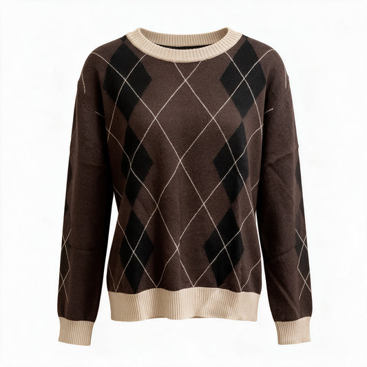 Diega Jersey Pasteo Rombos choco - The Class Room