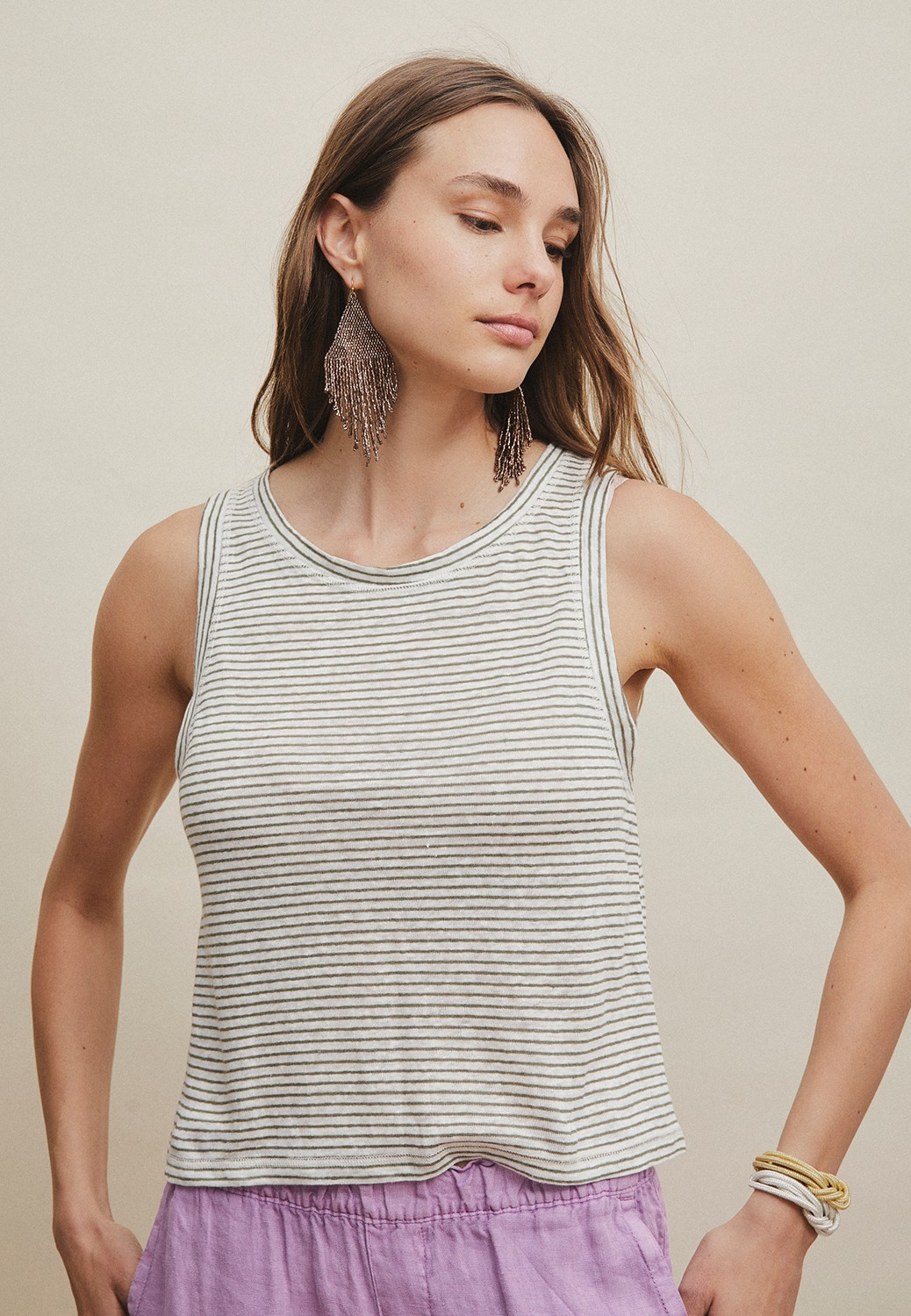 Mi&Co Top lino rayas Menorca