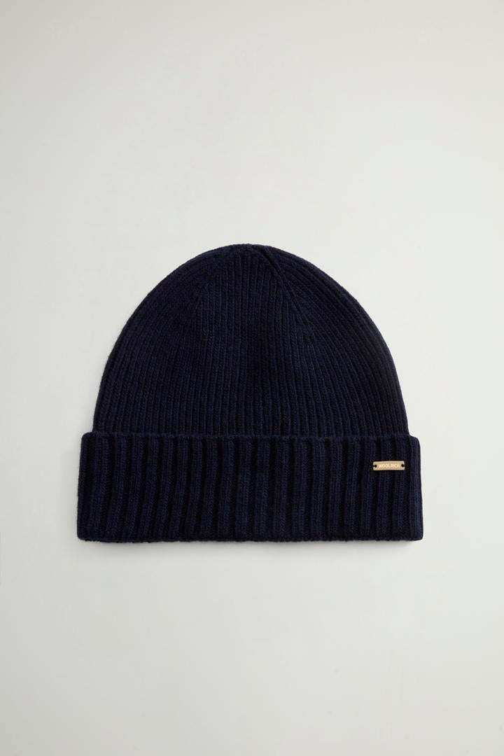 Woolrich juego de Gorro y Bufanda melton blue