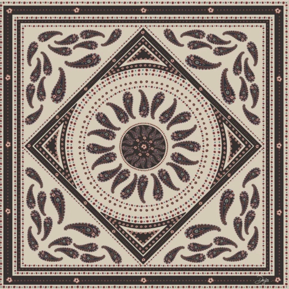 Diega Foulard Fareo ecru/choco