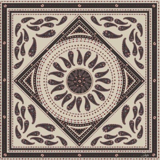 Diega Foulard Fareo ecru/choco - The Class Room