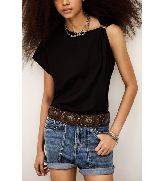 Ba&sh Camiseta Allia noir - The Class Room