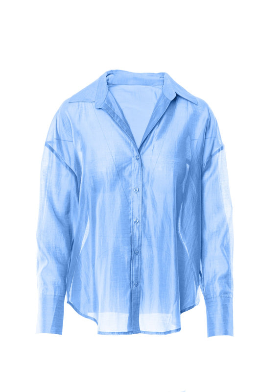 Anonyme Camisa Summer sky