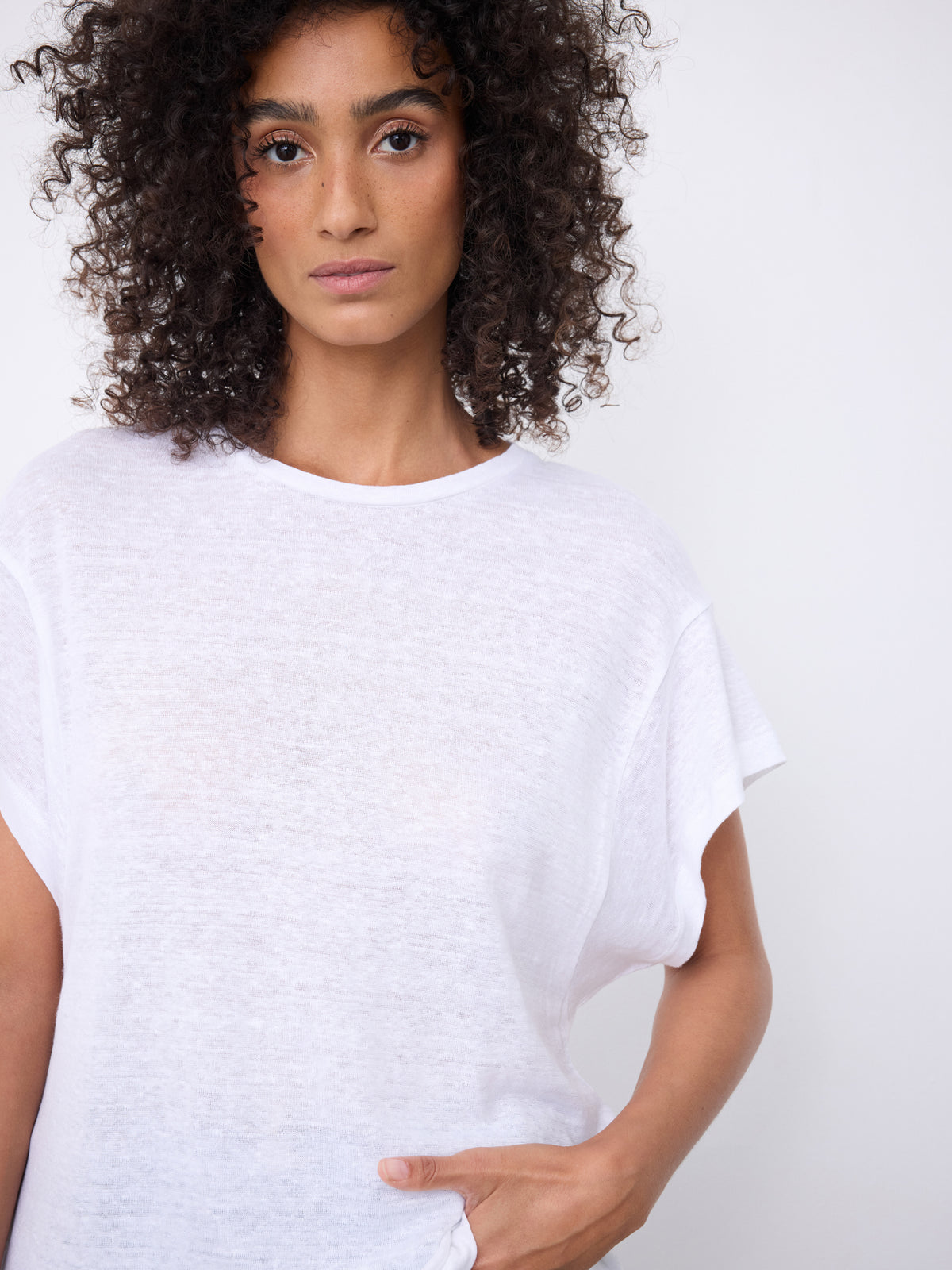 Not Shy Camiseta Teila blanc