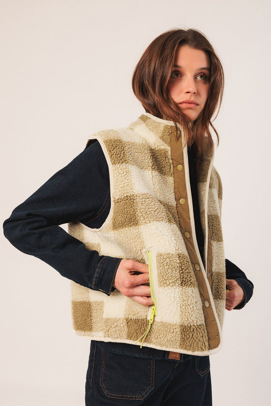 Indi&Cold Chaleco Teddy cuadros