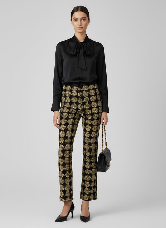 Siyu Pantalón flores