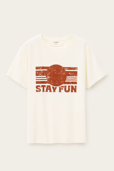 Ba&Sh Camiseta Reese crudo
