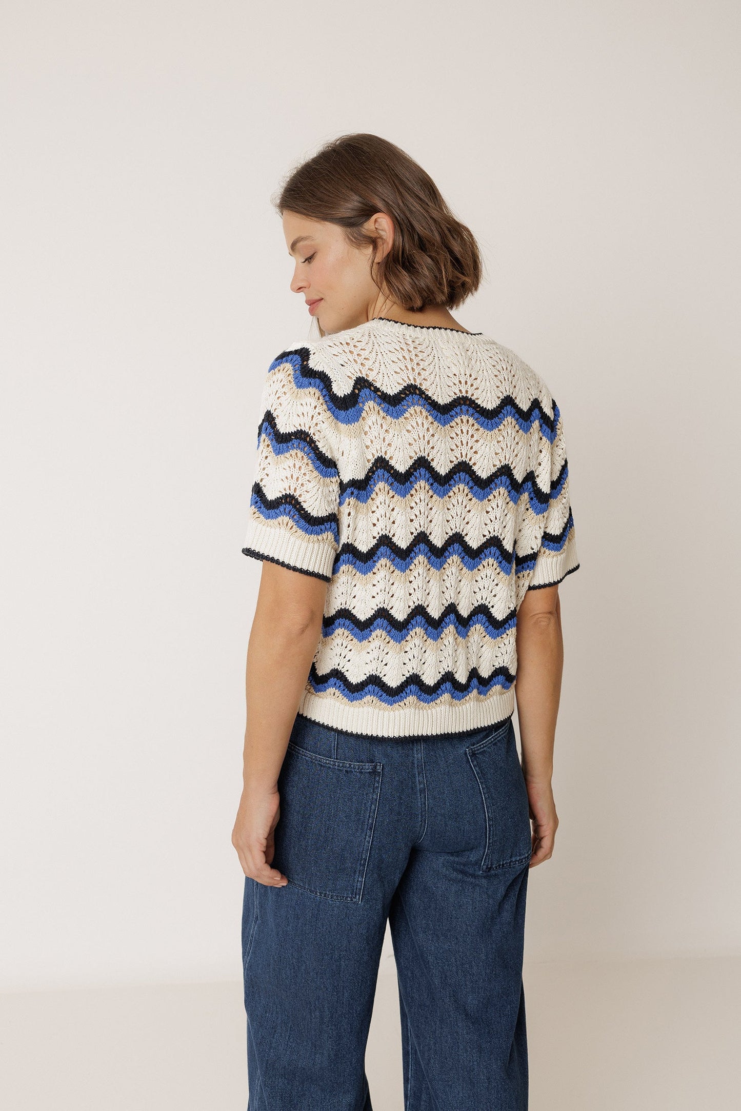 Indi&Cold Jersey crochet zig zag - The Class Room