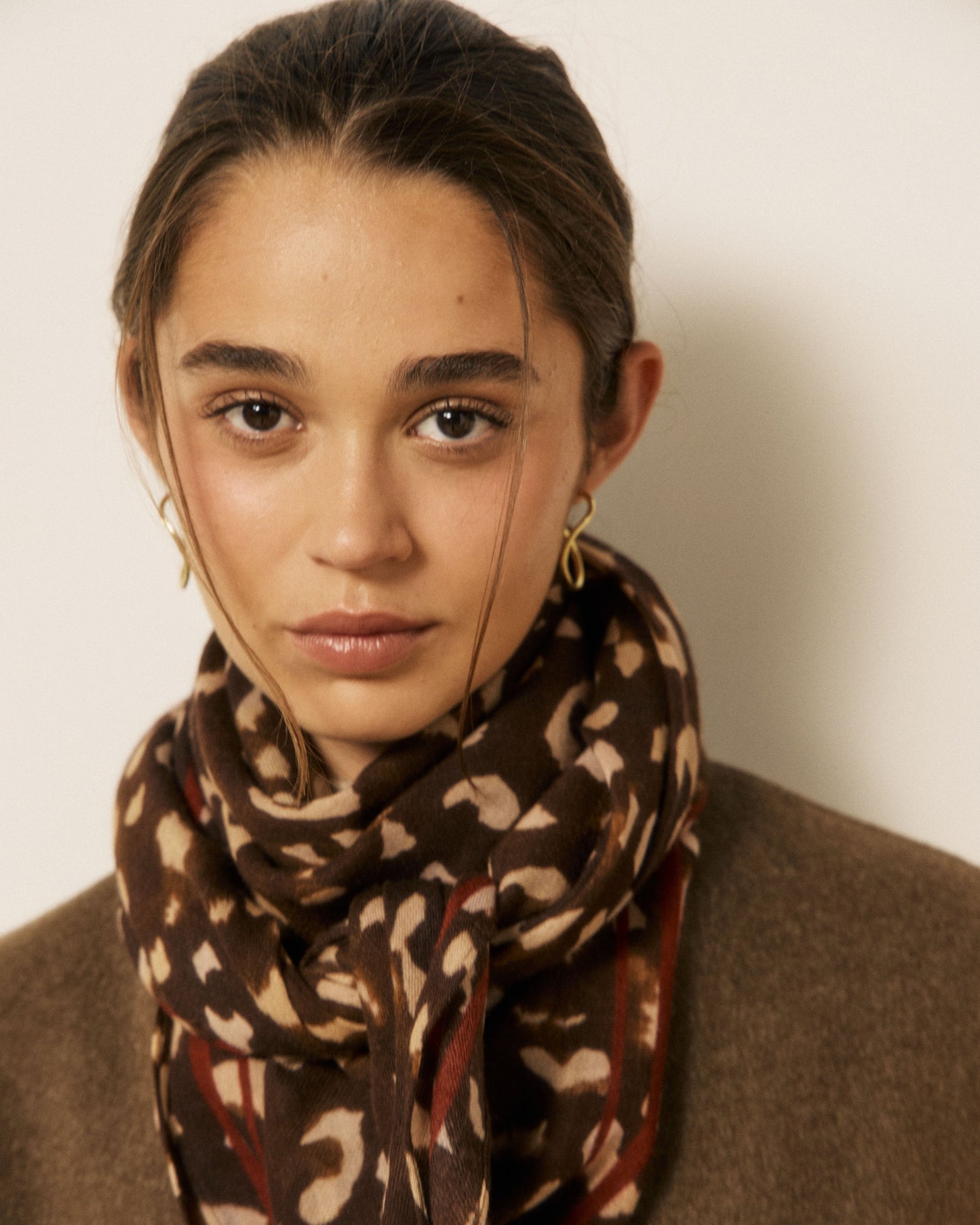Hartford Foulard Leopardo square