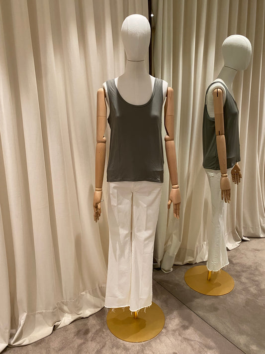 Majestic Camiseta tirantes kaki