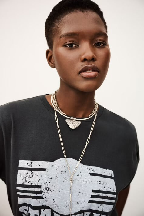 Ba&Sh Camiseta Reese antracita