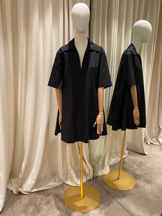 Roberto Collina Vestido camisero negro