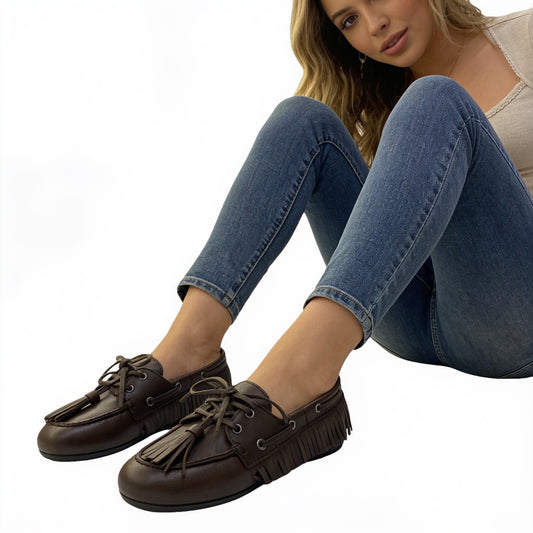 Posa Mocasín Boat Loafer Native Tassel