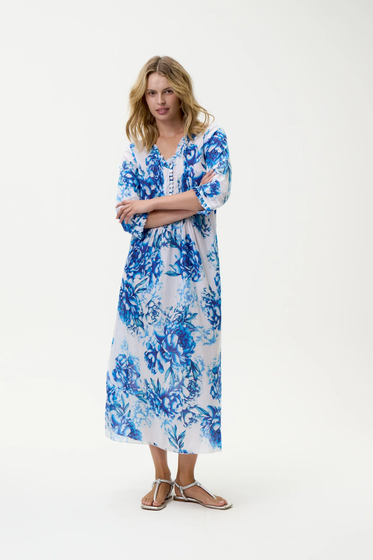 One Season Vestido Long poppy Kefalonia