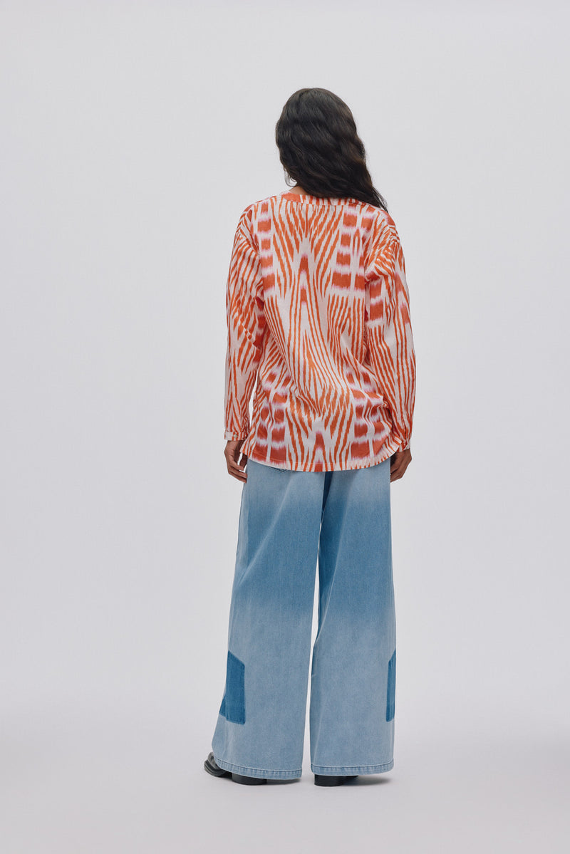 Rabens Saloner Camisa Sibyl Mandarin - The Class Room