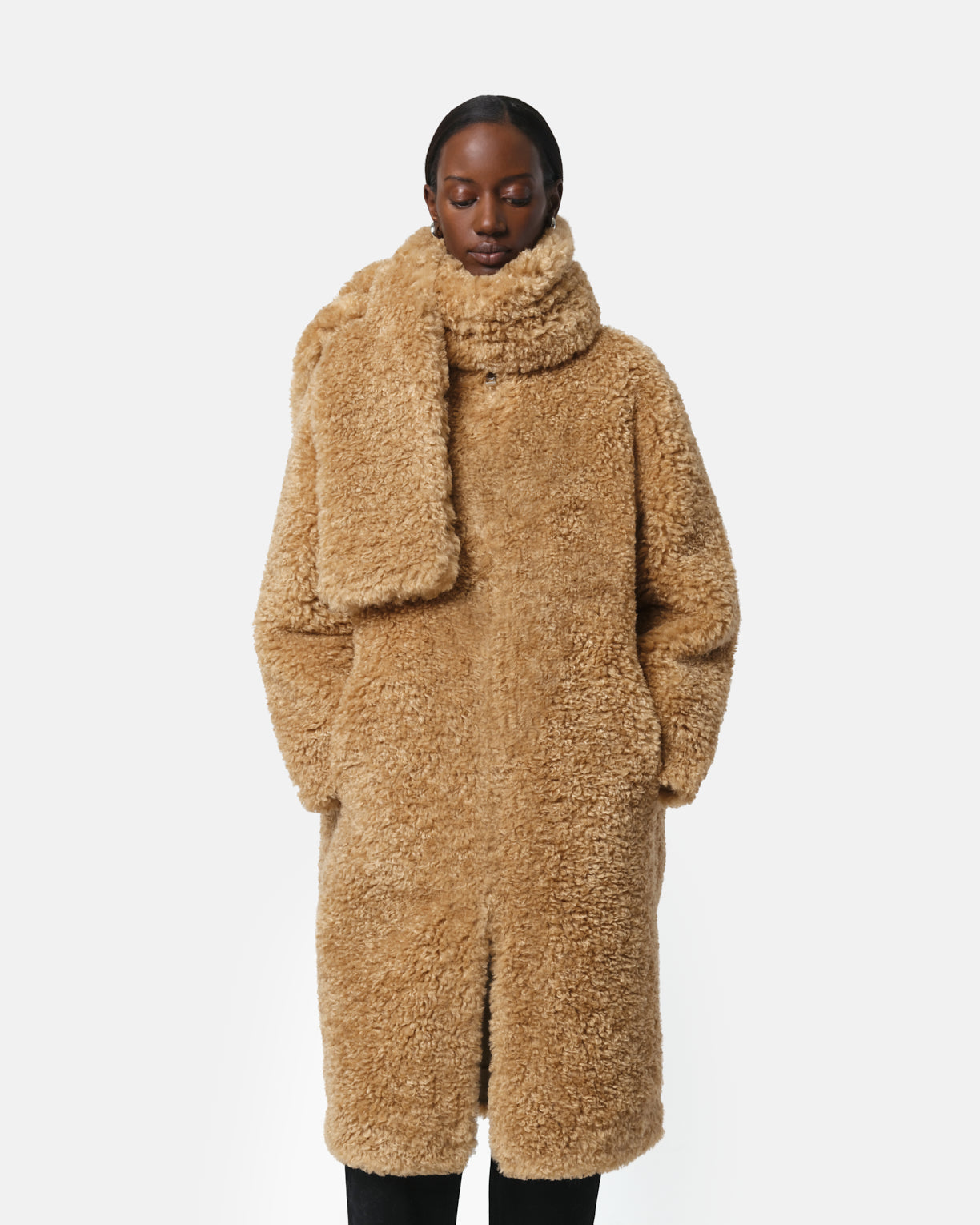 APPARIS Bufanda Kai bouclette camel