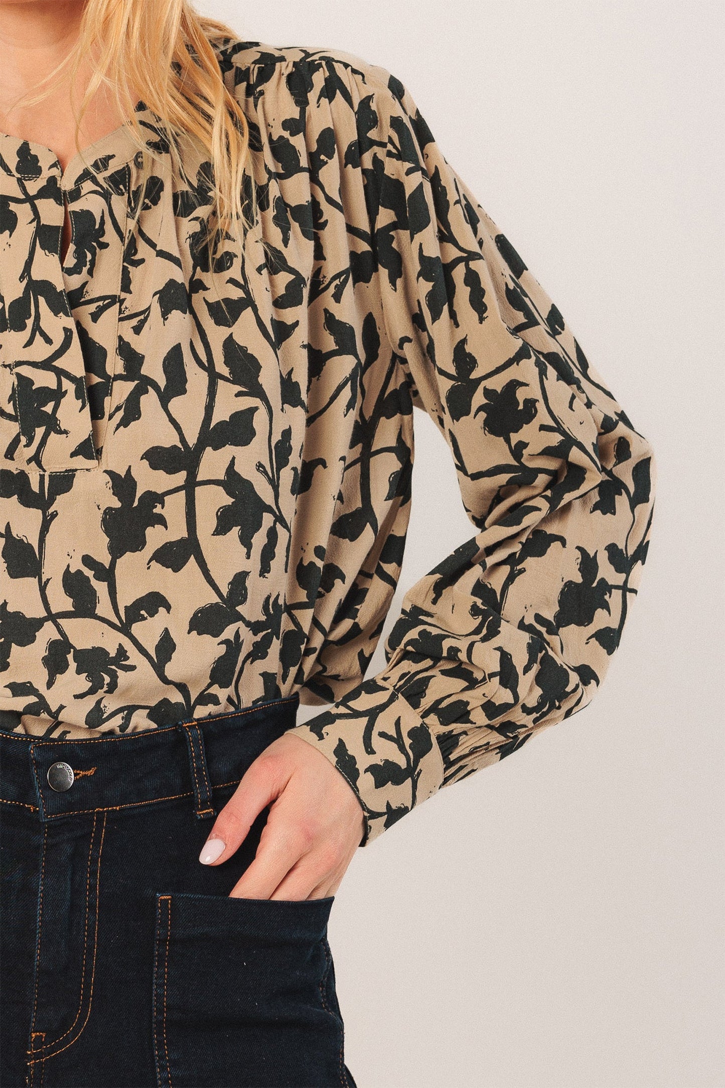 Indi&Cold Camisa cuello mao