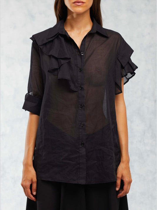 J’M design Camisa rouches