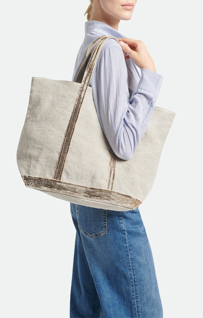 Vanessa Bruno Bolso Linen L zipped