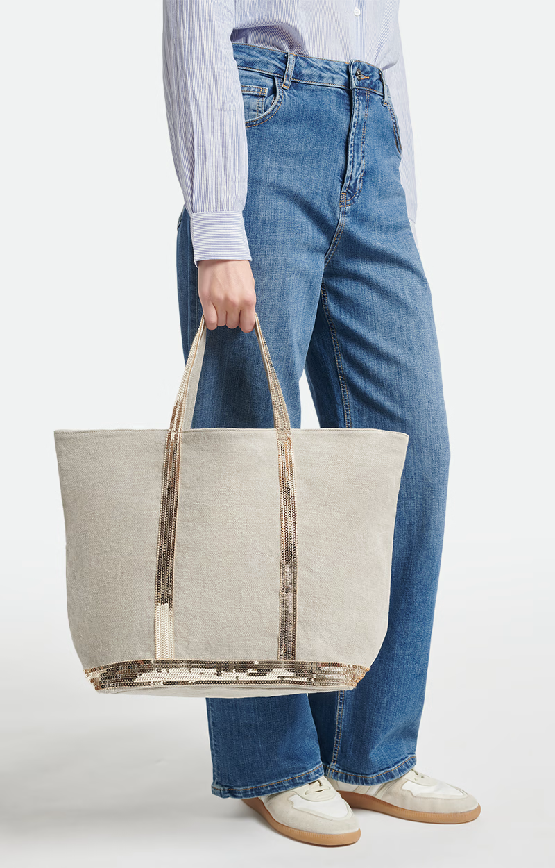 Vanessa Bruno Bolso Linen L zipped