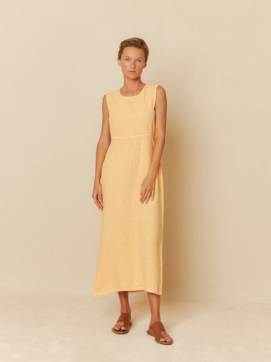 Indi&Cold Vestido midi lino