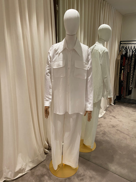 J’M Design Camisa Chaqueta bianca