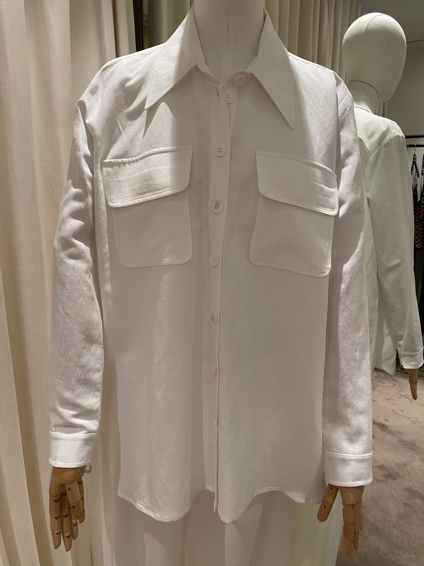 J’M Design Camisa Chaqueta bianca