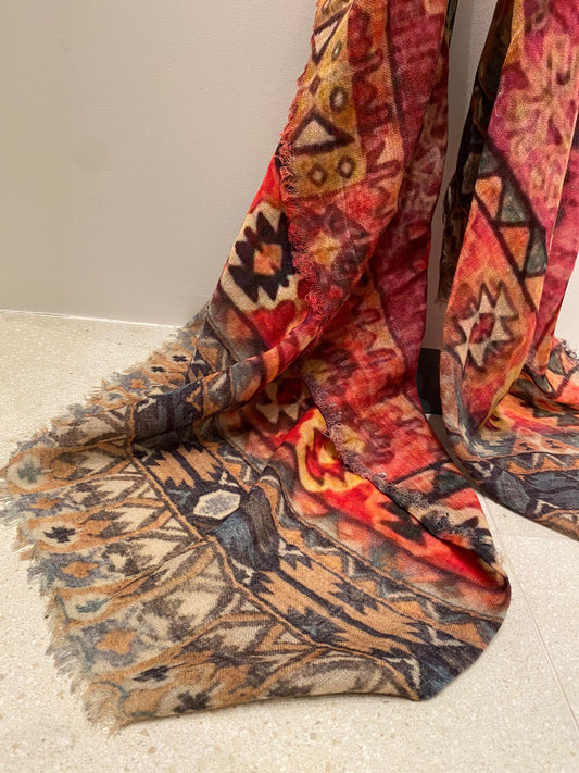 Foulard estampado rojos